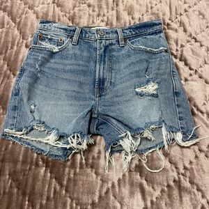 Abercrombie & Fitch High Rise 4” Jean Shorts 00 24